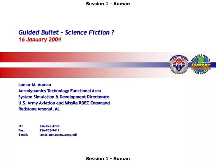 guided bullet science fiction 16 january 2004