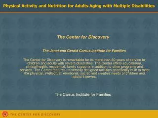 The Carrus Institute for Families