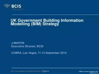 UK Government Building Information Modelling (BIM) Strategy