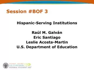 Session #BOF 3