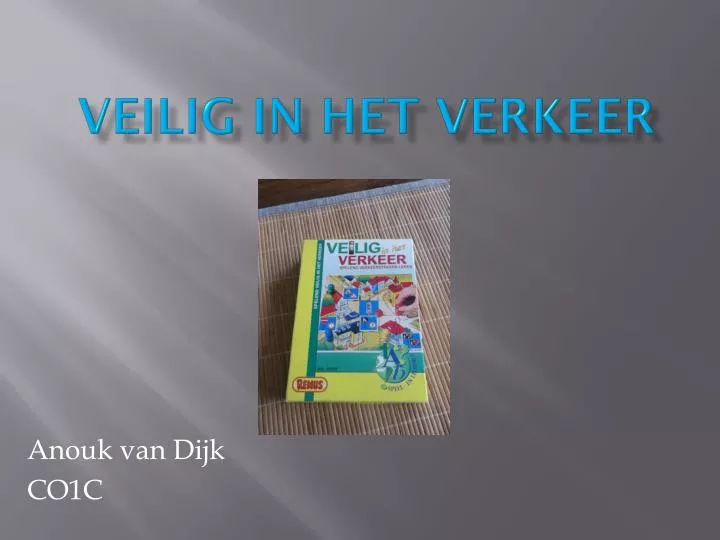 veilig in het verkeer