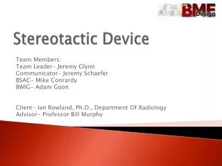 Stereotactic Device