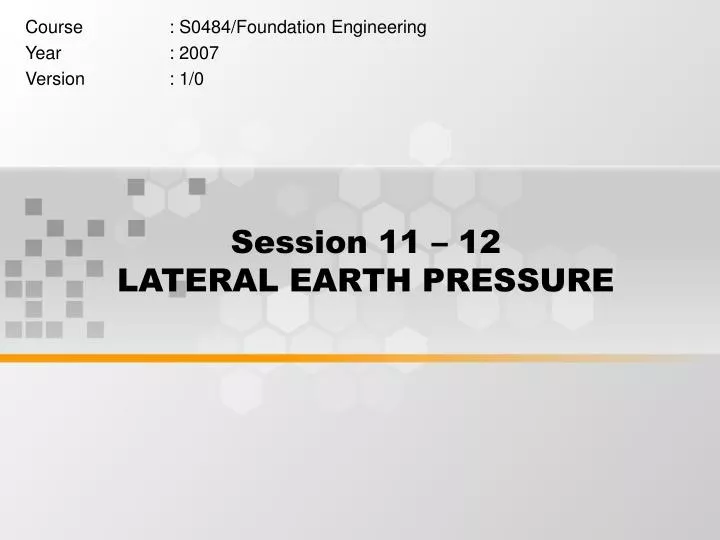 session 11 12 lateral earth pressure