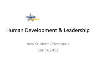 Human Development &amp; Leadership