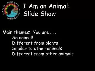 I Am an Animal: Slide Show
