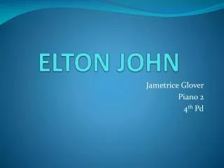 ELTON JOHN