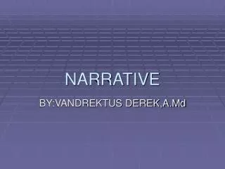 NARRATIVE