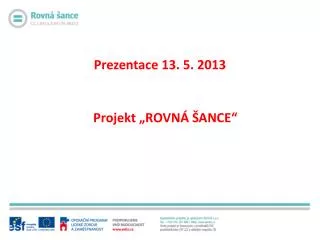 projekt rovn ance