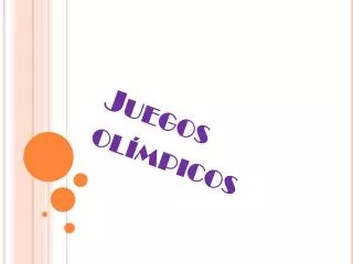 juegos ol mpicos
