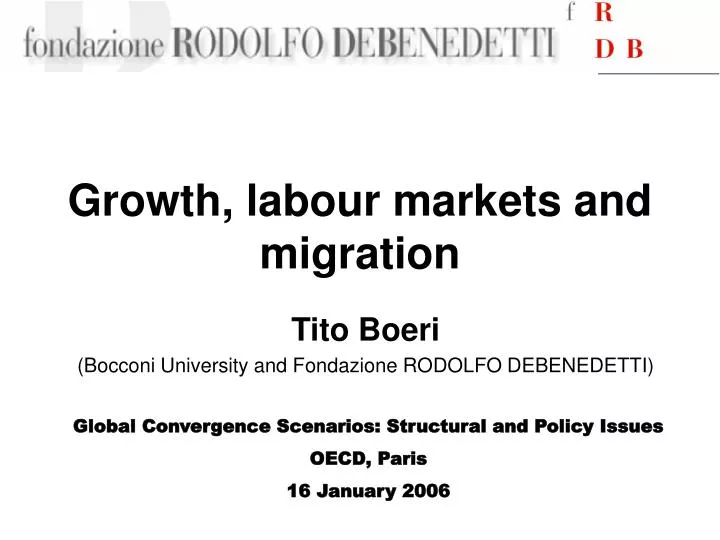 growth labour markets and migration