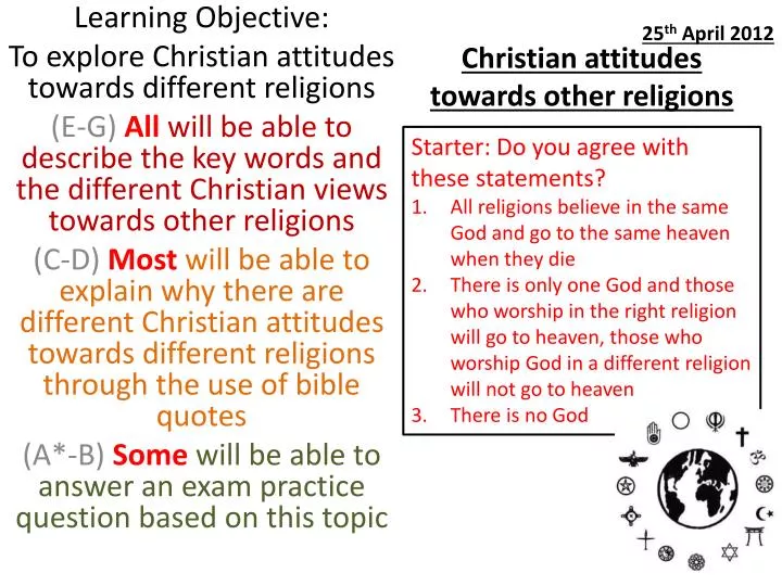 christian attitudes towards other religions
