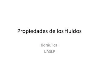 propiedades de los fluidos