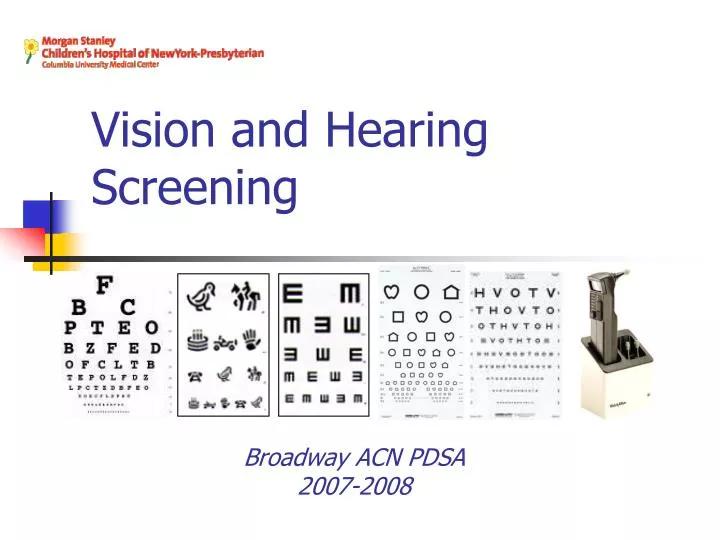 vision and hearing screening