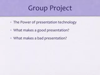 group project