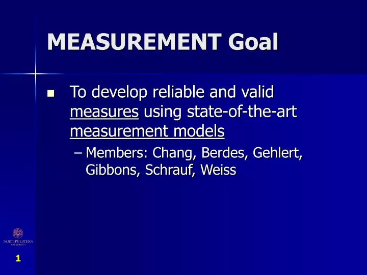 measurement goal