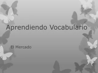 Aprendiendo Vocabulario