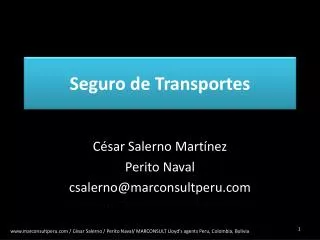 seguro de transportes