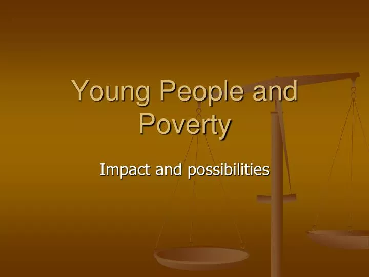 young people and poverty