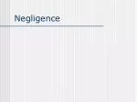 Negligence - slide 1