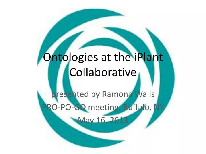 ontologies at the iplant collaborative