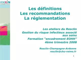 resclin champagne ardenne resclin@chu reims fr