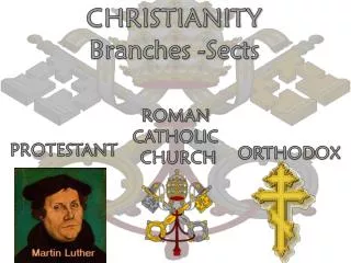 CHRISTIANITY Branches -Sects
