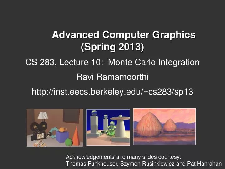 advanced computer graphics spring 2013