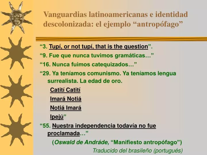 vanguardias latinoamericanas e identidad descolonizada el ejemplo antrop fago