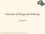 Overview of Storage and Indexing - slide 1
