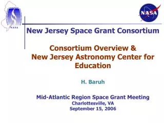New Jersey Space Grant Consortium