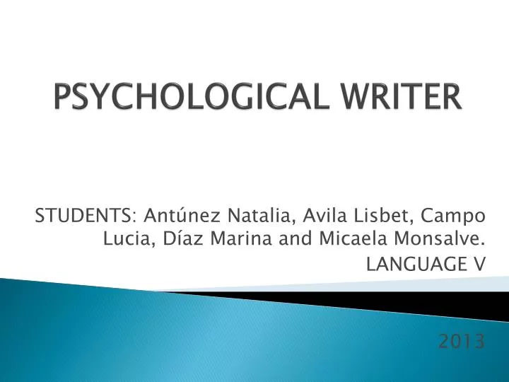 psychological writer