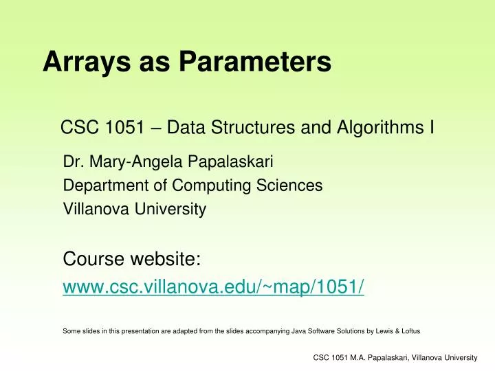 csc 1051 data structures and algorithms i