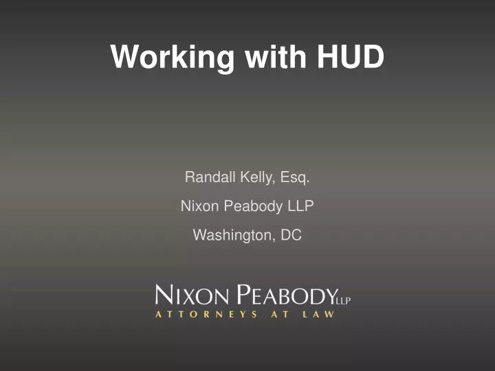 working with hud