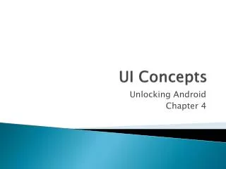 UI Concepts