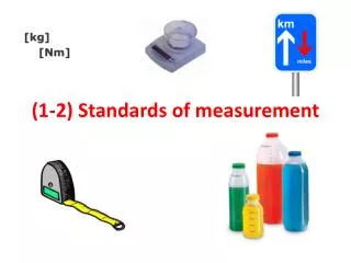 (1-2) Standards of measurement