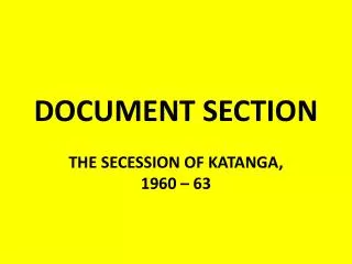 DOCUMENT SECTION