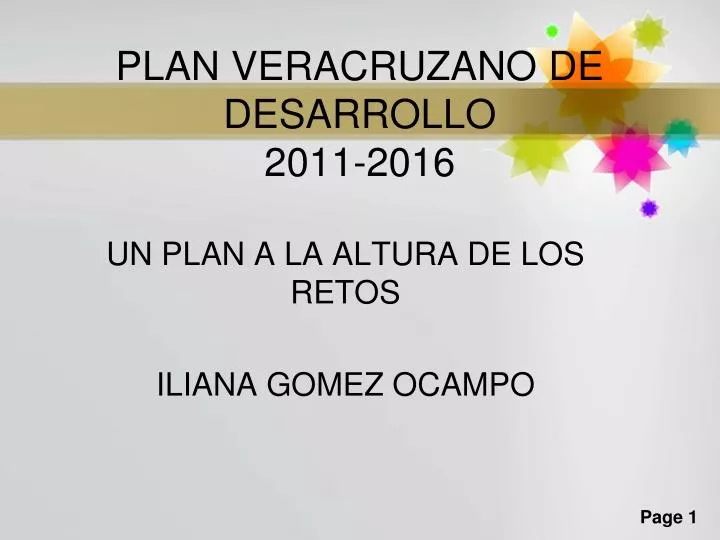 plan veracruzano de desarrollo 2011 2016