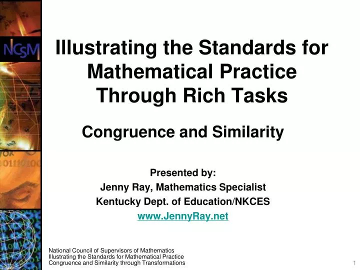 illustrating the standards for mathematical practice through rich tasks
