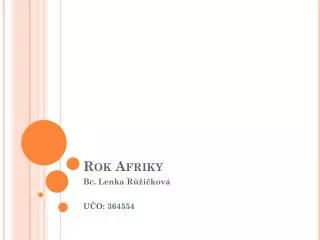 rok afriky