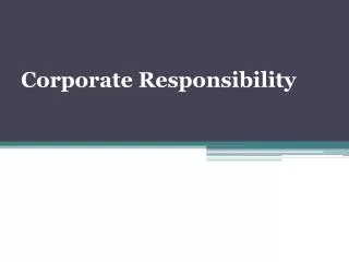 Corporate Responsibility