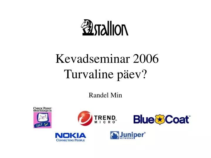 kevadseminar 2006 t urvaline p ev