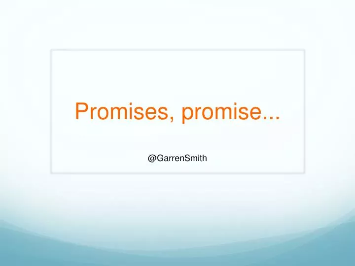 promises promise