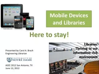 Mobile Devices and Libraries