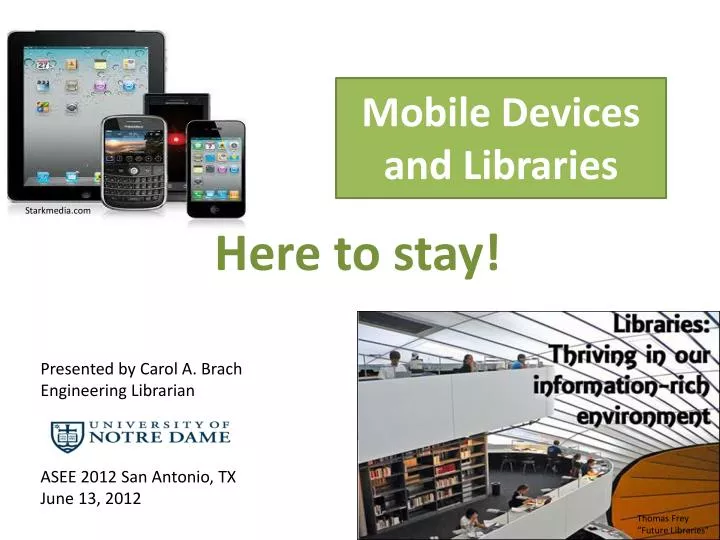 mobile devices and libraries