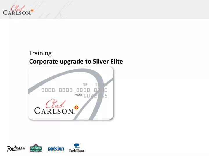 training corporate upgrade to silver elite