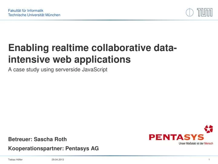 enabling realtime collaborative data intensive web applications