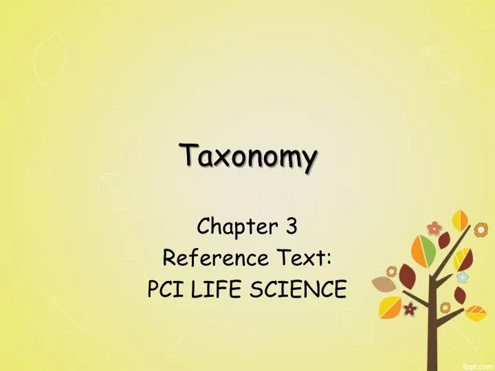 taxonomy