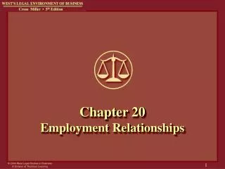 Chapter 20 Employment Relationships