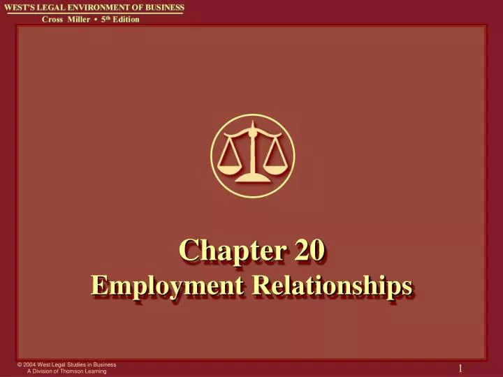 chapter 20 employment relationships