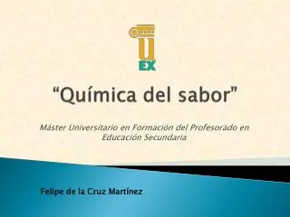 qu mica del sabor